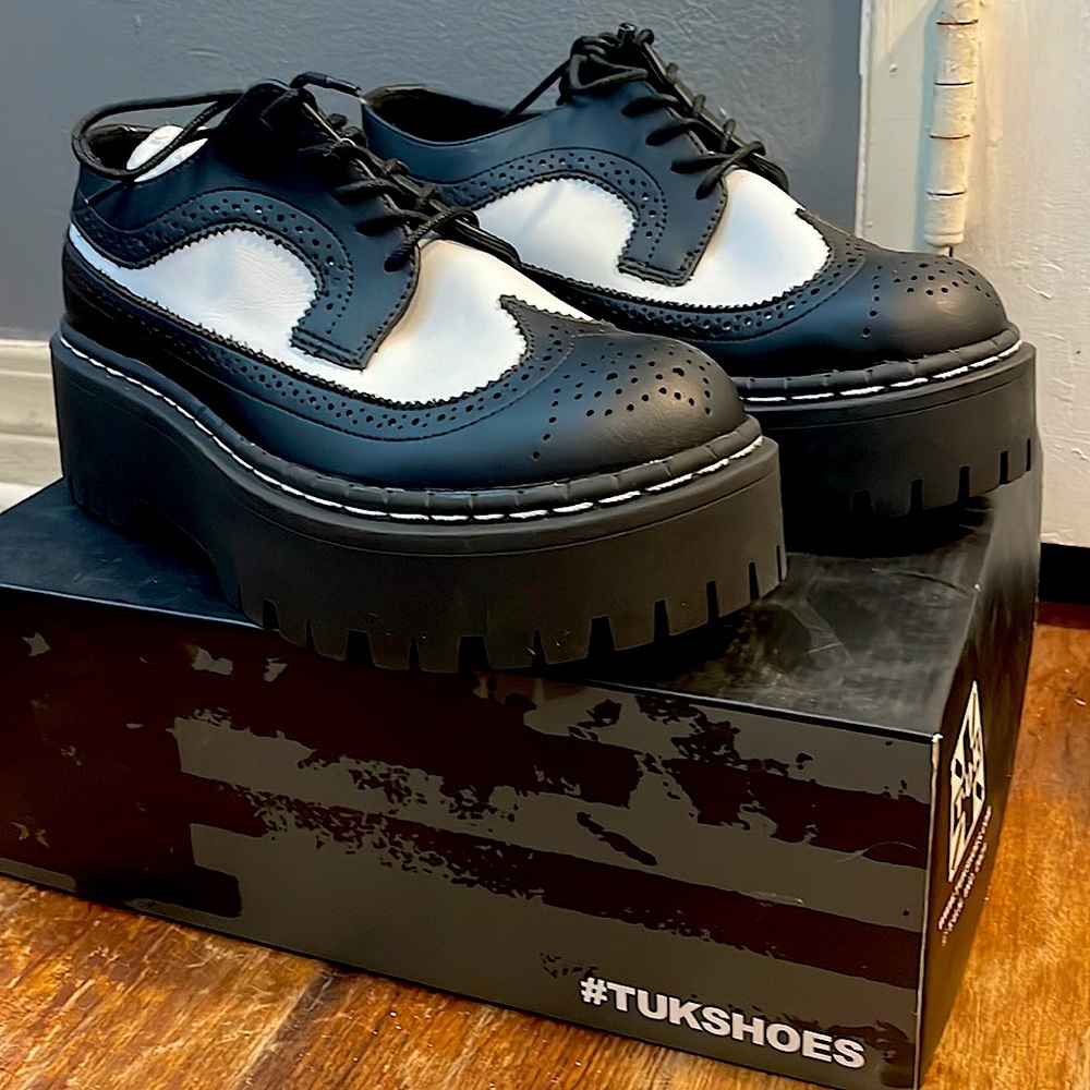 TUK Wingtip Double Decker Brogue! Punk! Rockabilly! Psychobilly! Ska!
